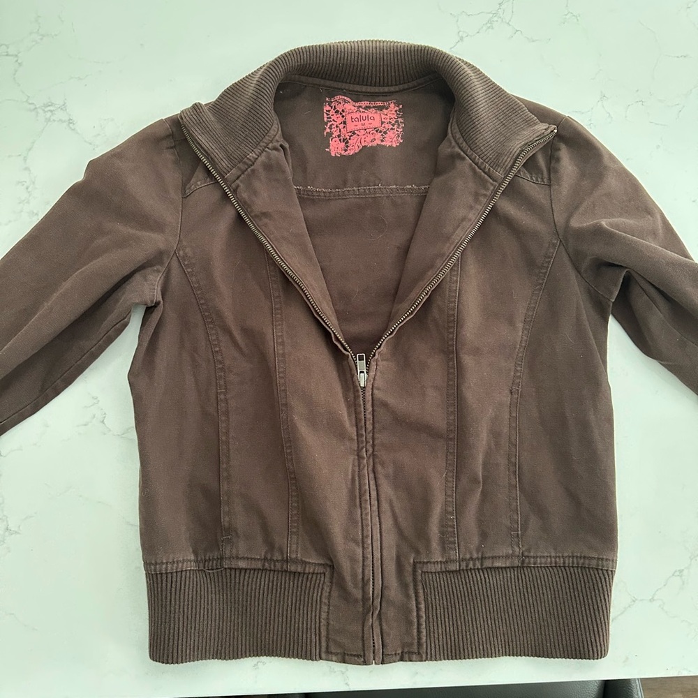 Talula Brown Bomber Jacket